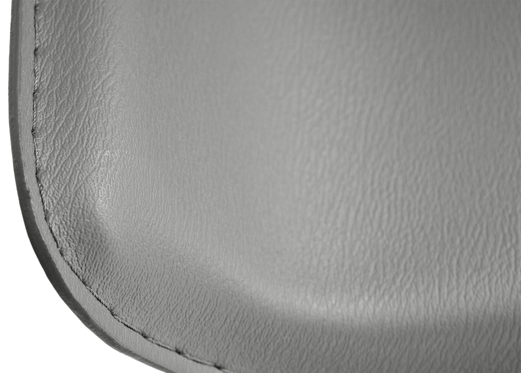 Sgabello bar Dyn in similpelle grigio