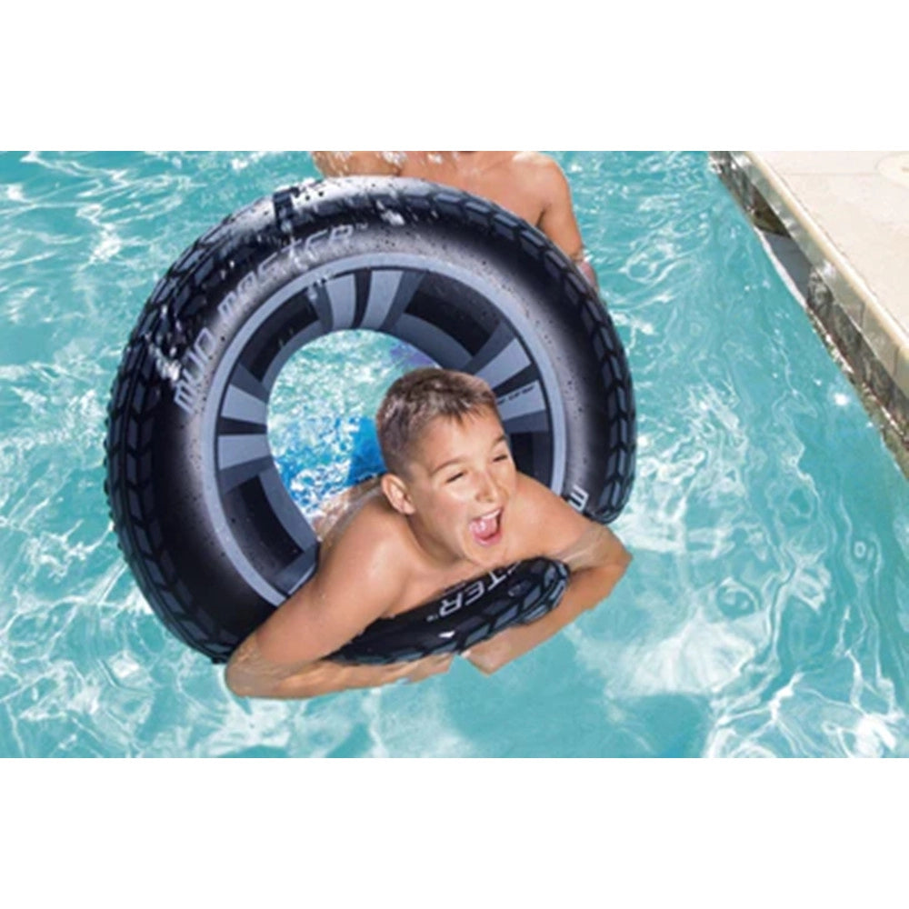 Trade Shop - Salvagente Ciambella Gonfiabile Forma Ruota/pneumatico Per Piscina Mare 91 Cm 36016 -