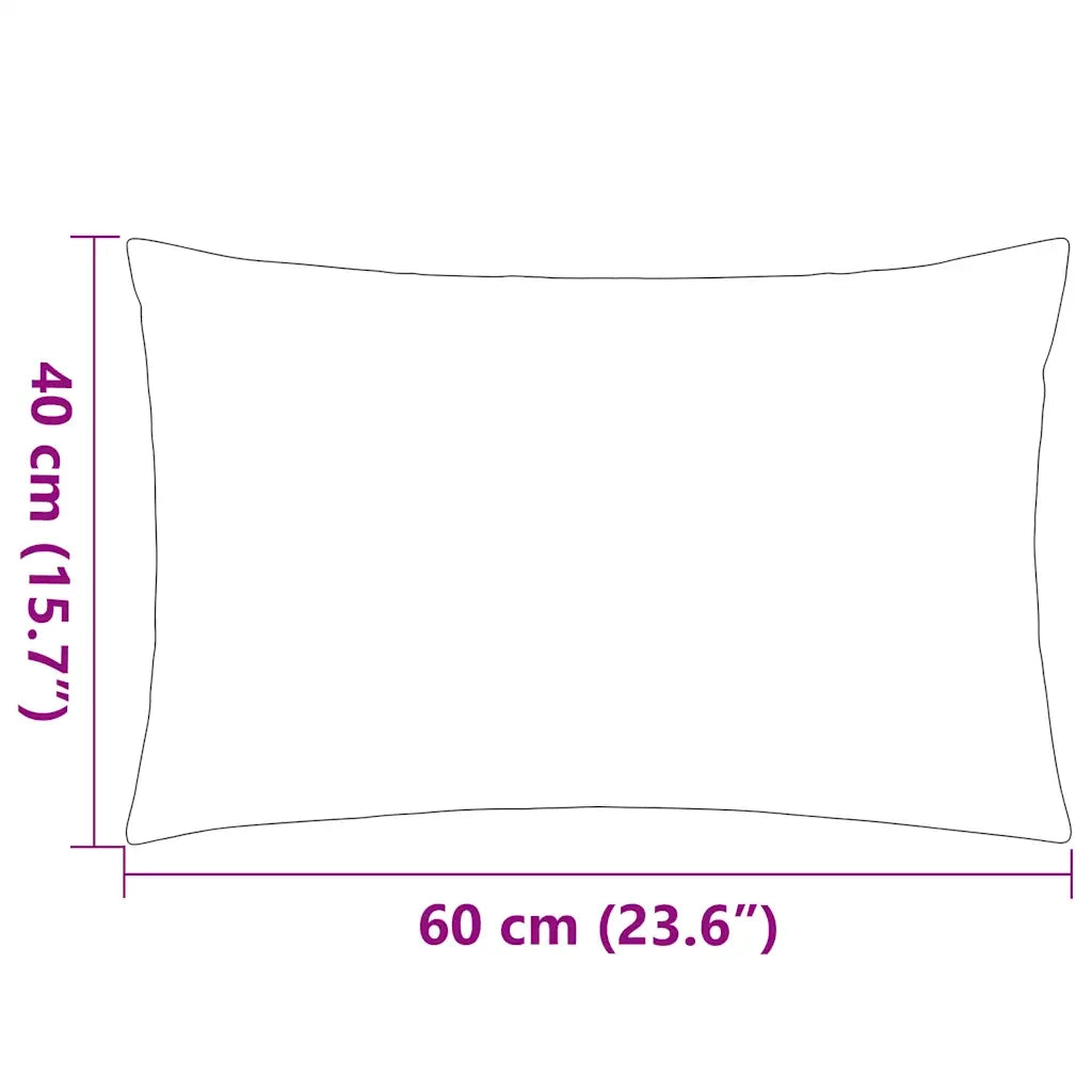 Cuscini da Esterno 2 pz Stampa a Righe 60x40 cm Blu CFW7205285
