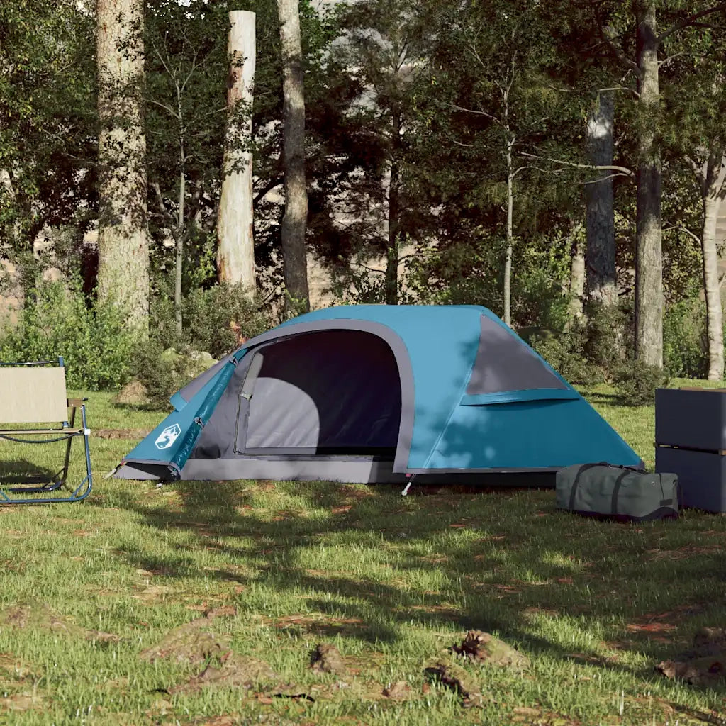 Tenda da Campeggio a Cupola per 1 Persona-Tenda per Escursionismo Blu Impermeabile 434342