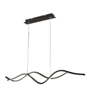 Lampadario a sospensione a led Sinuo 36W nero 3666-45-101 Fabas Luce