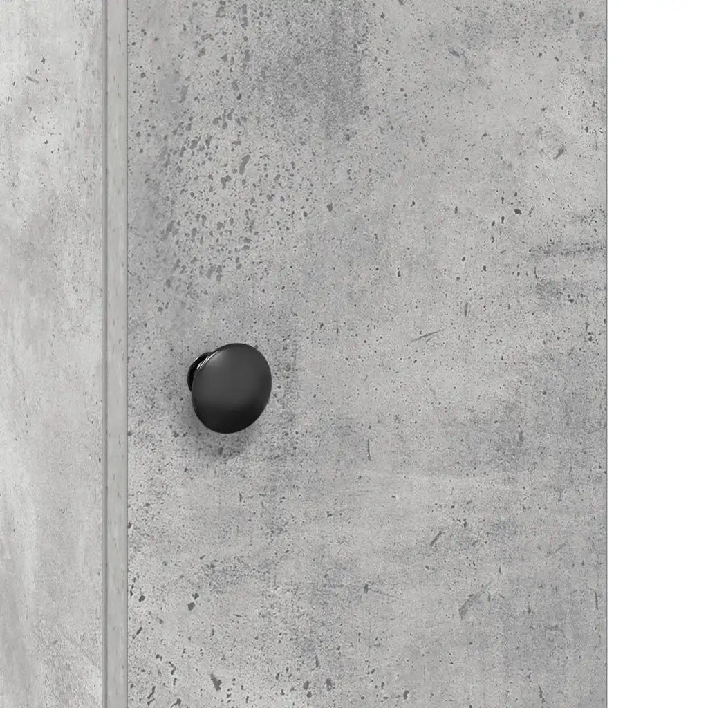Mobile da Bagno con Portarotolo Grigio Cemento 20,5x22x72 cm