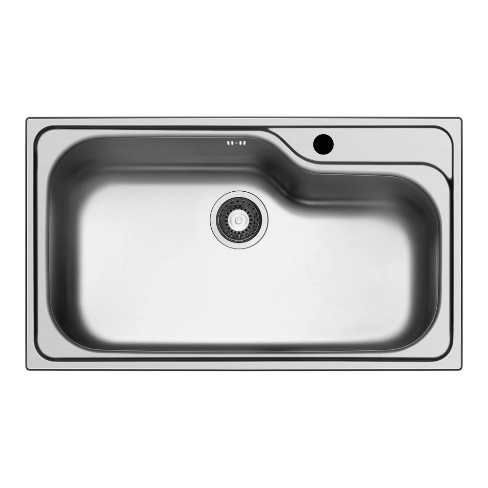 Lavello da incasso Ionio con 1 vasca 86x50 cm in acciaio inox