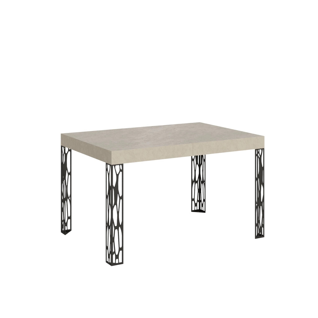 Tavolo Allungabile 120-204x80x77 cm Ghibli Cashmere Telaio Antracite