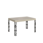 Tavolo Allungabile 120-204x80x77 cm Ghibli Cashmere Telaio Antracite