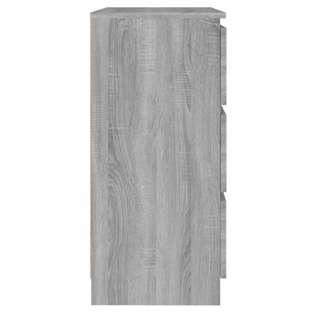 Buffet credenza cassettiera armadio mobile contenitore organizer cucina soggiorno salotto Sonoma 60 x 35 x 76 cm legno ingegnerizzato grigio 02_0036416