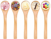 30 pezzi di cucchiai in legno mini, cucchiai per dessert, cucchiai per gelato, cucchiai per tè in legno per piccoli barattoli, spezie e zucchero