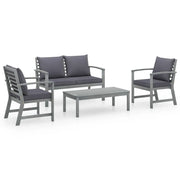 Set Divani da Giardino 4 pz con Cuscini in Massello di Acacia cod mxl 37764