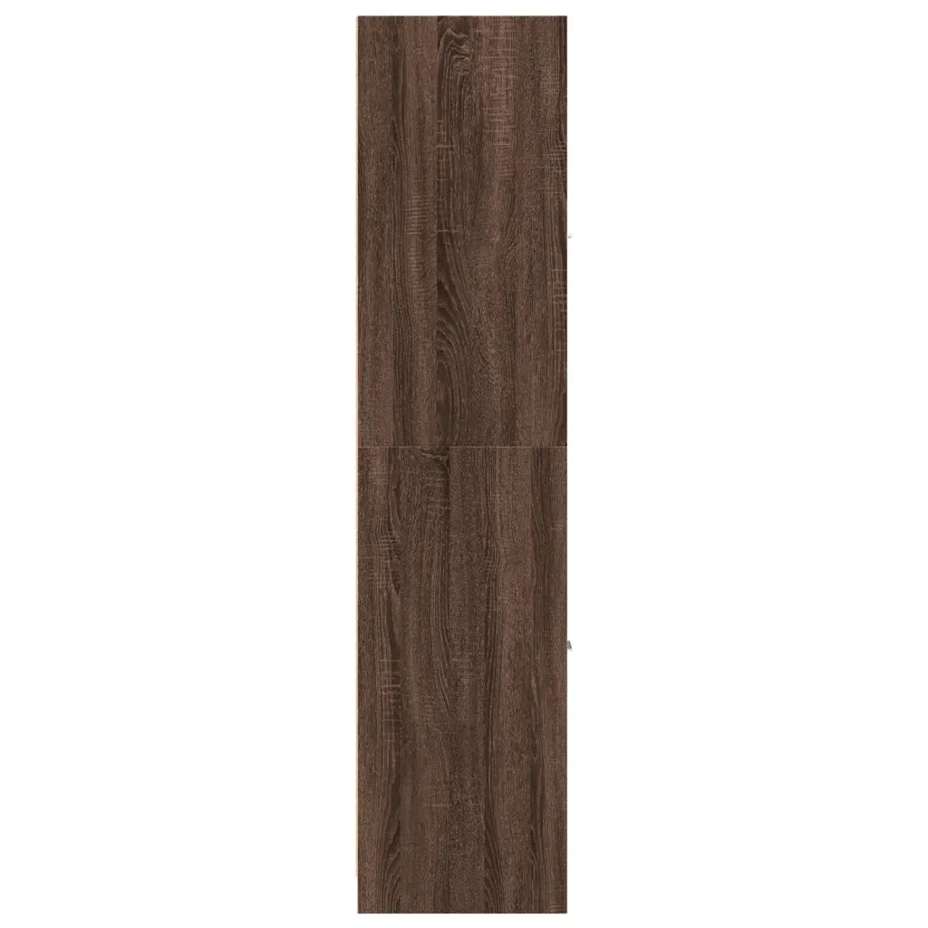 vidaXL Armadietto da Farmacia Rovere Marrone 30x41x174,5 cm Truciolato