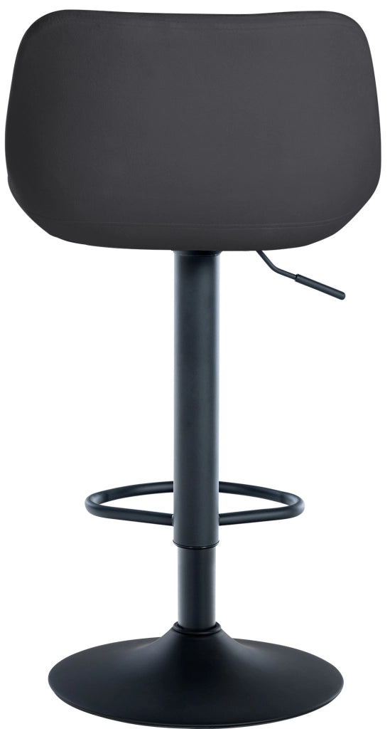 Sgabello Loft nero,Velluto