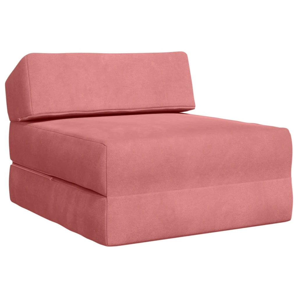 Divano Letto Pieghevole Rosa 60 x 70 x 41 cm Tessuto 900061