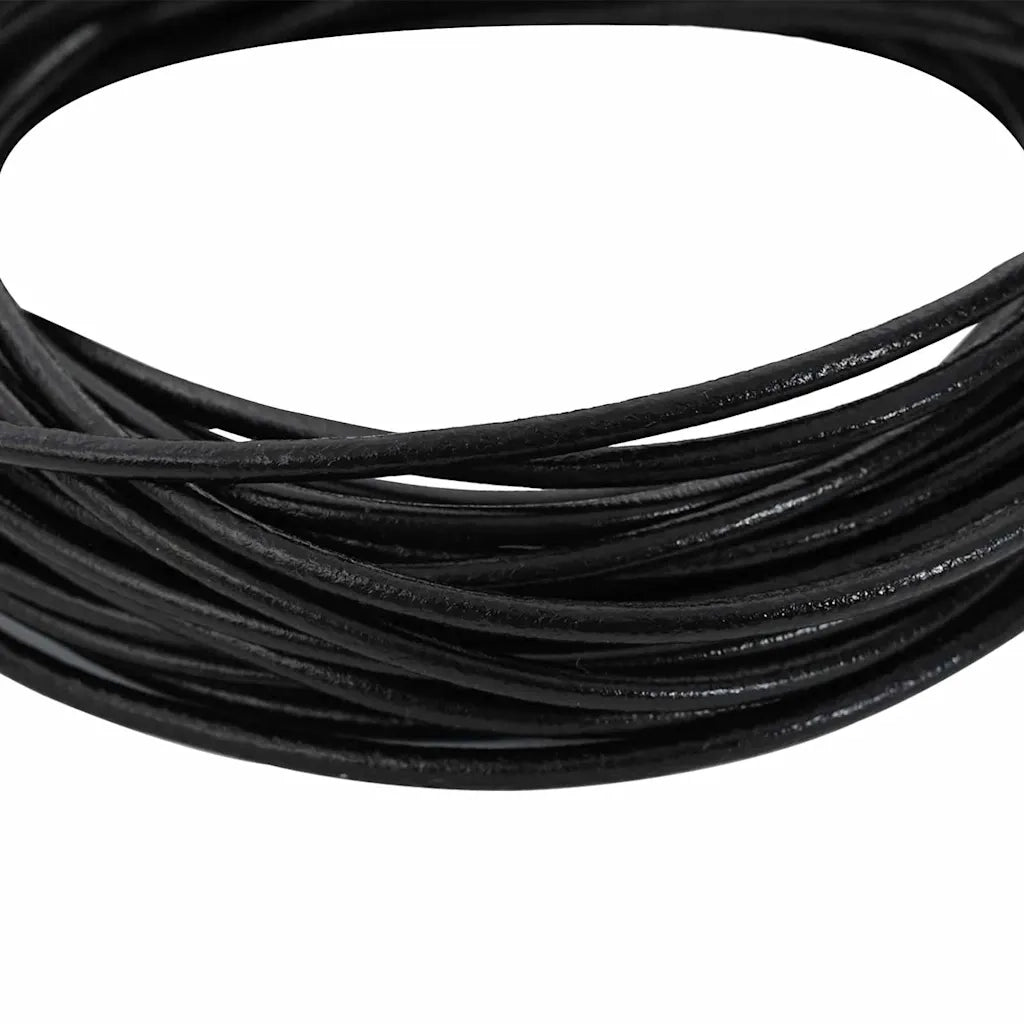 Cordino in Pelle Nero ?2,5 mm x 5 m Pelle CFW3206079