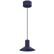 Lampada sospesa Nox 1xGU10 blu metallo 20 cm Luminex