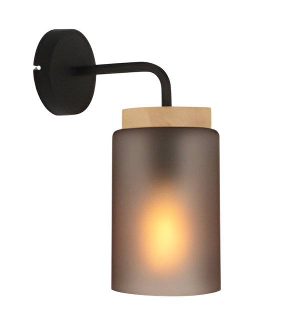 Lampada Da Parete APP1814-1W Frosted Grey