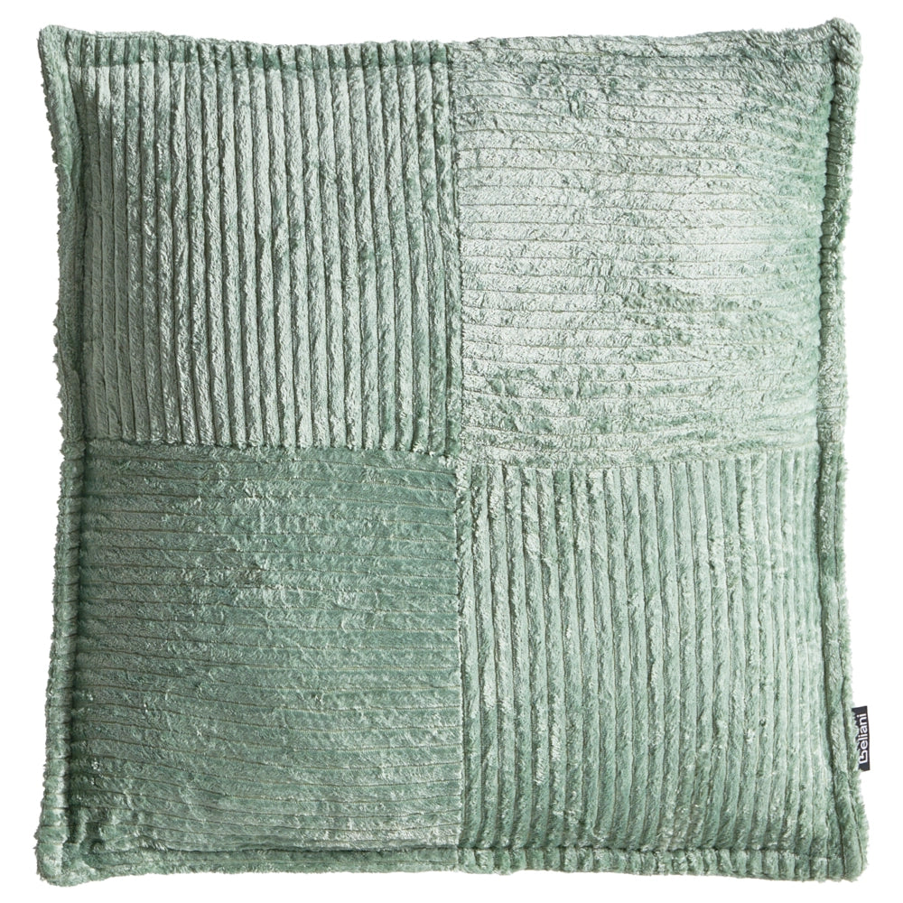 Set di 2 cuscini decorativi in velluto a coste verde 45 x 45 cm x 30 cm Accessori decorativi Boho Camera da letto Soggiorno