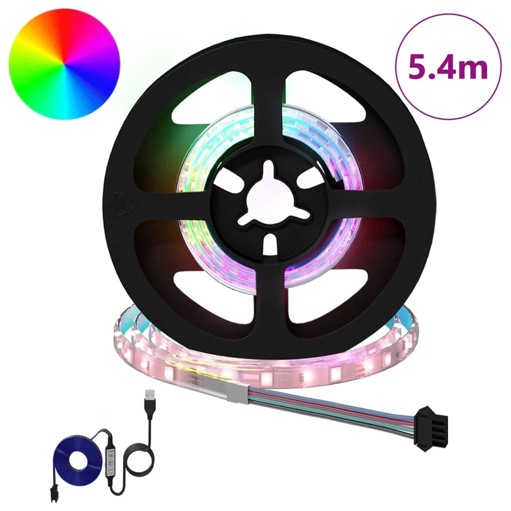 Striscia LED 12 pcs Nero e trasparente 450 mm Rame e plastica 3429097