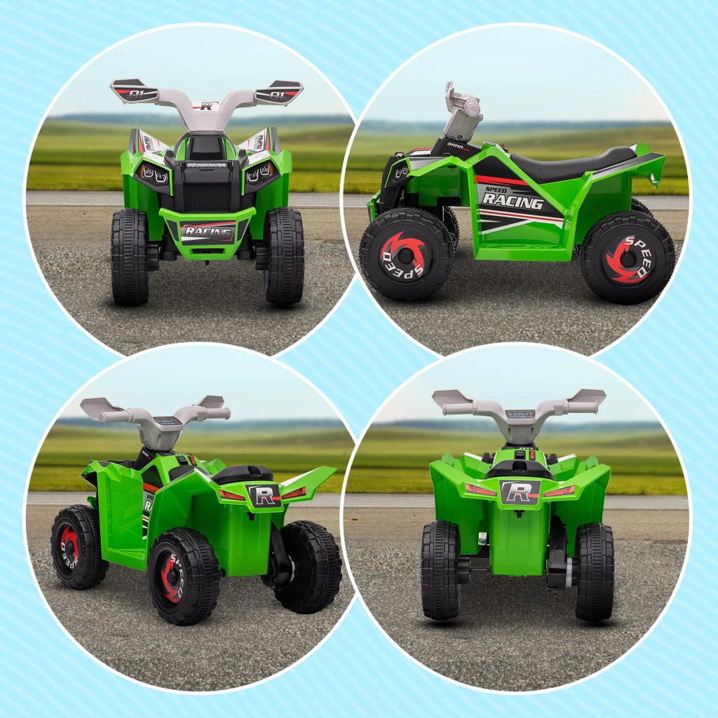Quad elettrico per bambini ¨C zephmum ¨C Verde 70x41.5x48.5 cm