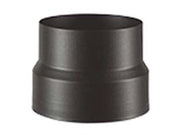 RIDUZIONE PORCELLANATA PER STUFE A LEGNA NERO OPACO ALA SMALTO TOP  F ø mm.150 M ø mm.130 x mm.150h.    ALA
