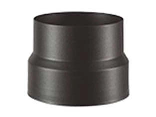 RIDUZIONE PORCELLANATA PER STUFE A LEGNA NERO OPACO ALA SMALTO TOP  F ø mm.150 M ø mm.130 x mm.150h.    ALA