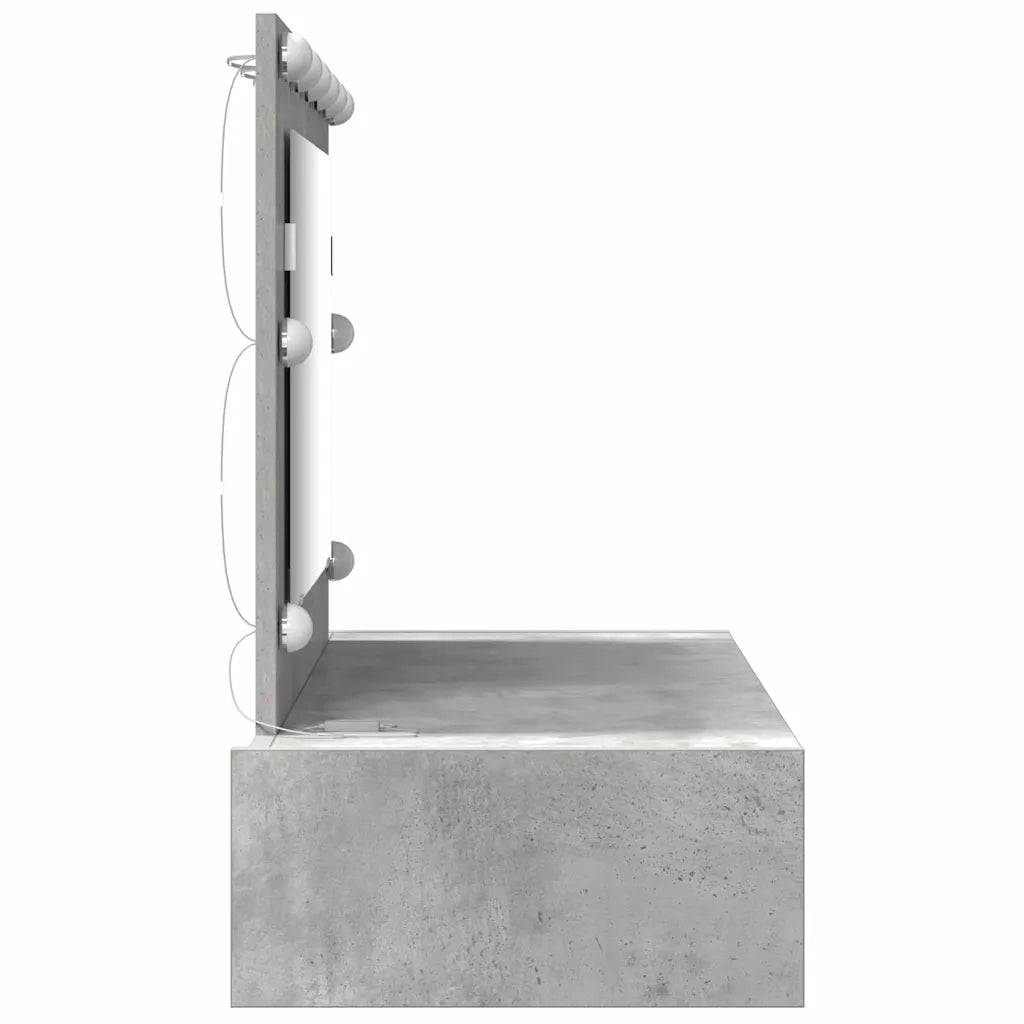 Tavolo da Trucco Grigio 100 x 40 x 70 cm Legno ingegnerizzato 865238
