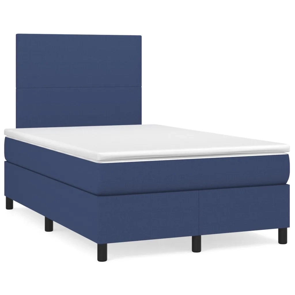 Giroletto a Molle con Materasso Blu 120x200 cm in Tessuto 3141607