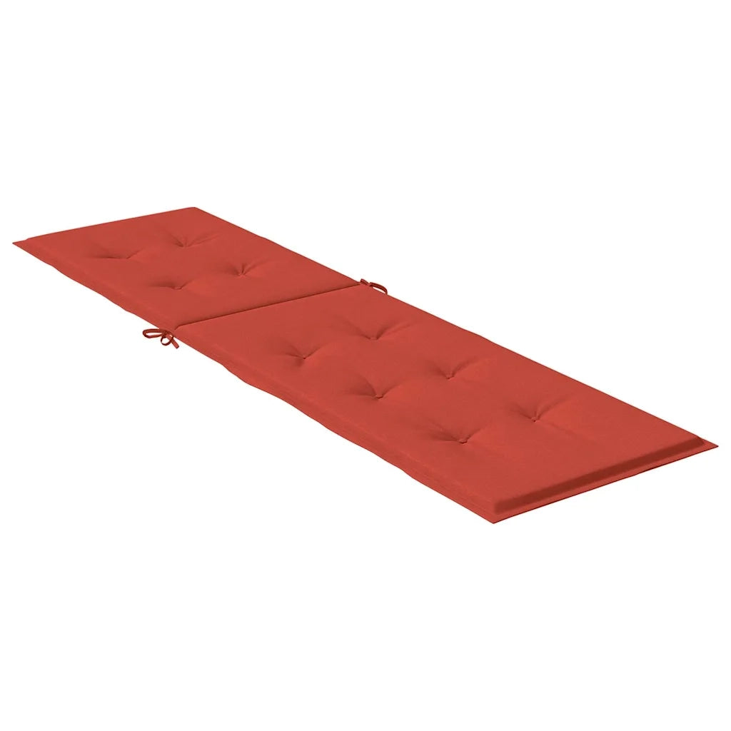 Cuscino per Sdraio Rosso MÃ©lange (75+105) x 50 x 4 cm in Tessuto