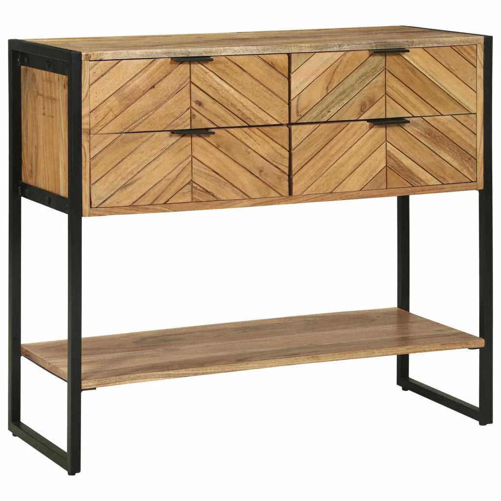 Tavolo consolle con cassetto Marrone 90 x 35 x 80 cm 374107