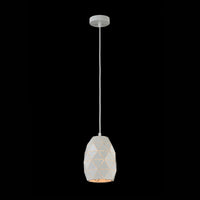 Lampada pendente Pendant in Metallo Louvre Bianco