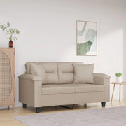 Cuscini Decorativi 2 pz crema 40x40 cm in Tessuto Microfibra 349499