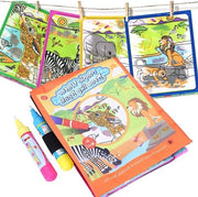 Acquario per bambini - disegni acqua per bambini - libro di pittura tessuti - giocattolo educativo riciclabile - per ragazzi e ragazze.