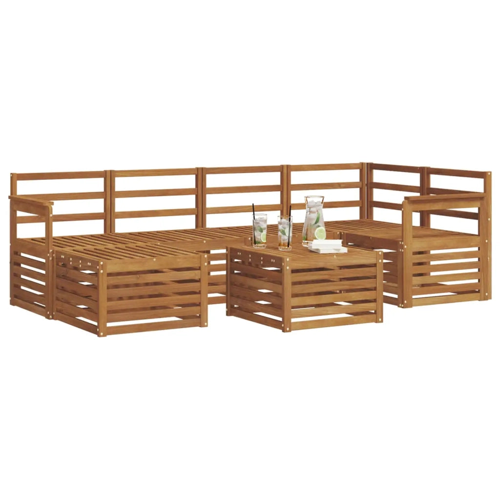 Set divani Naturale Legno di Acacia Massello 3375114