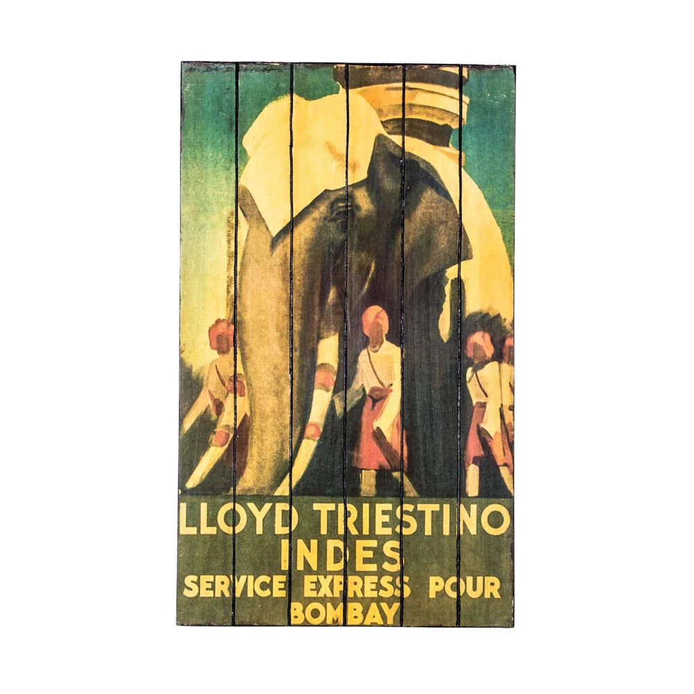Stampa su legno da parete elephant 60x100 cm design moderno | Duzzle