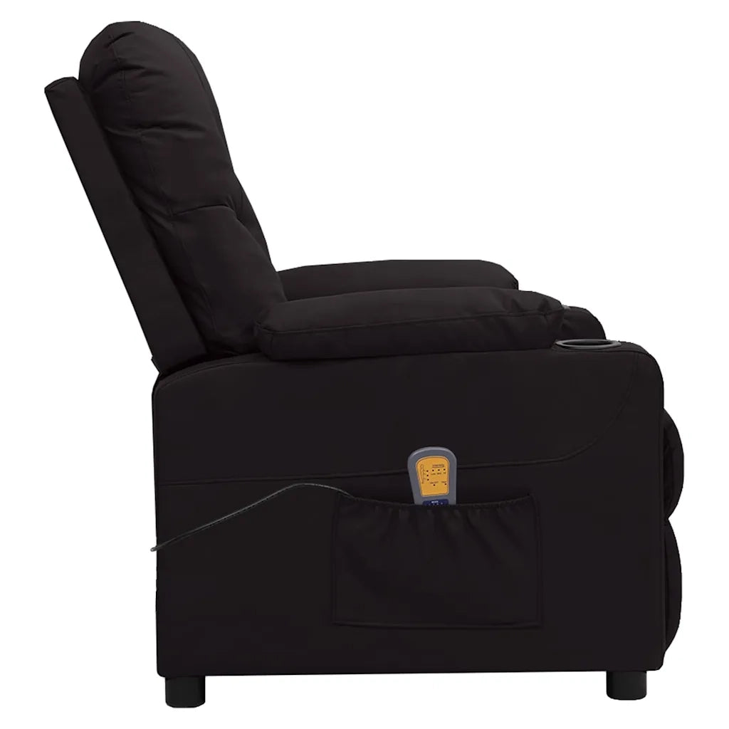 Divano Sedia-Poltrona Massaggiante Nera in Similpelle 675127