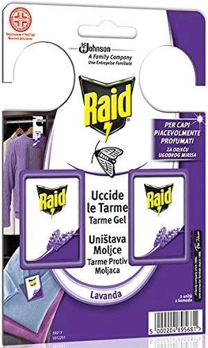24 UNITÀ RAID TARMICIDA GEL PROFUMATO LAVANDA