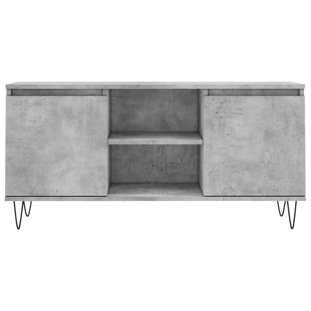Mobile TV | Armadietto TV | Mobile Porta TV Grigio Cemento 104x35x50cm in Legno Multistrato