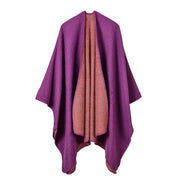Sciarpa double face, in classico cashmere, mantella/scialle versatile e semplice