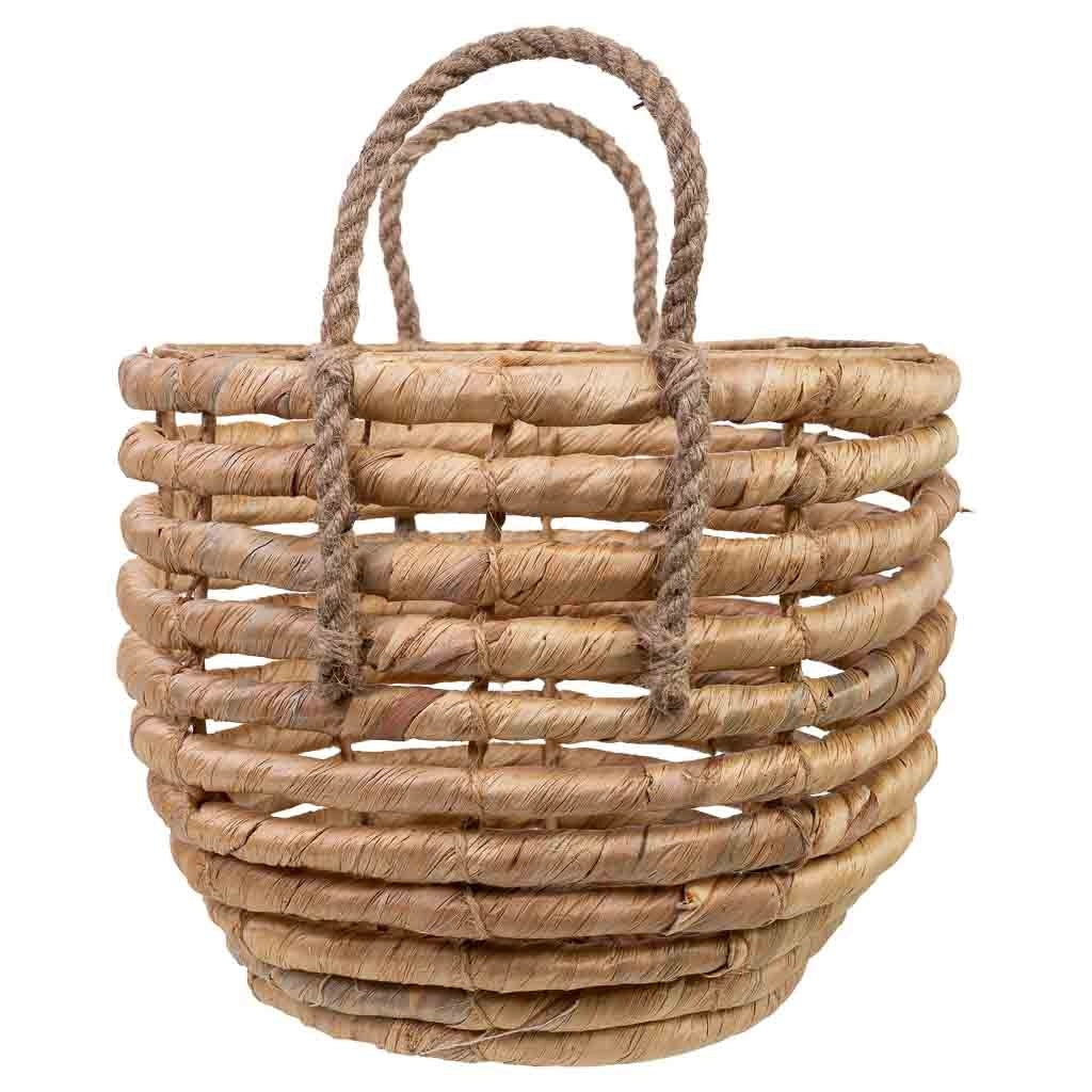 Cesto in fibra naturale marrone D27x22/28