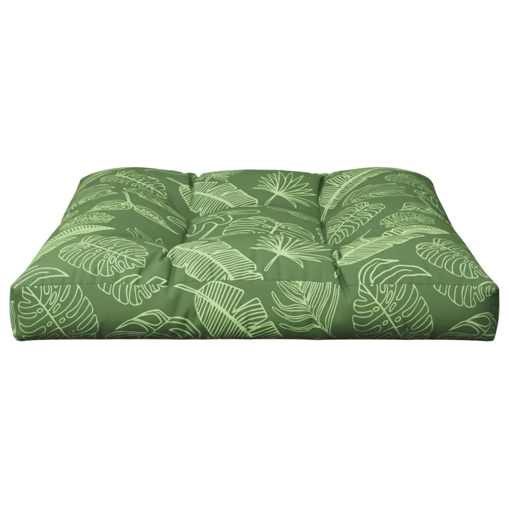 Cuscino per pallet | Cuscini per sedie con Motivo a Foglie 80x80x12 cm in Tessuto