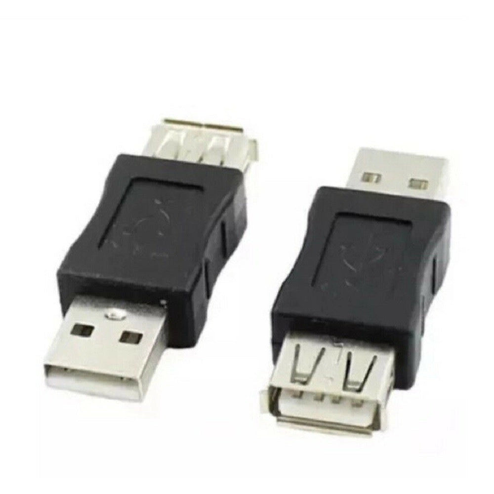Trade Shop - Connettore Dati Adattatore Usb Maschio-usb Femmina Presa Accoppiatore Cavo C-060 -