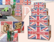Contenitore Baule con Manici flag italia 22 x 48 x 28,5 cm