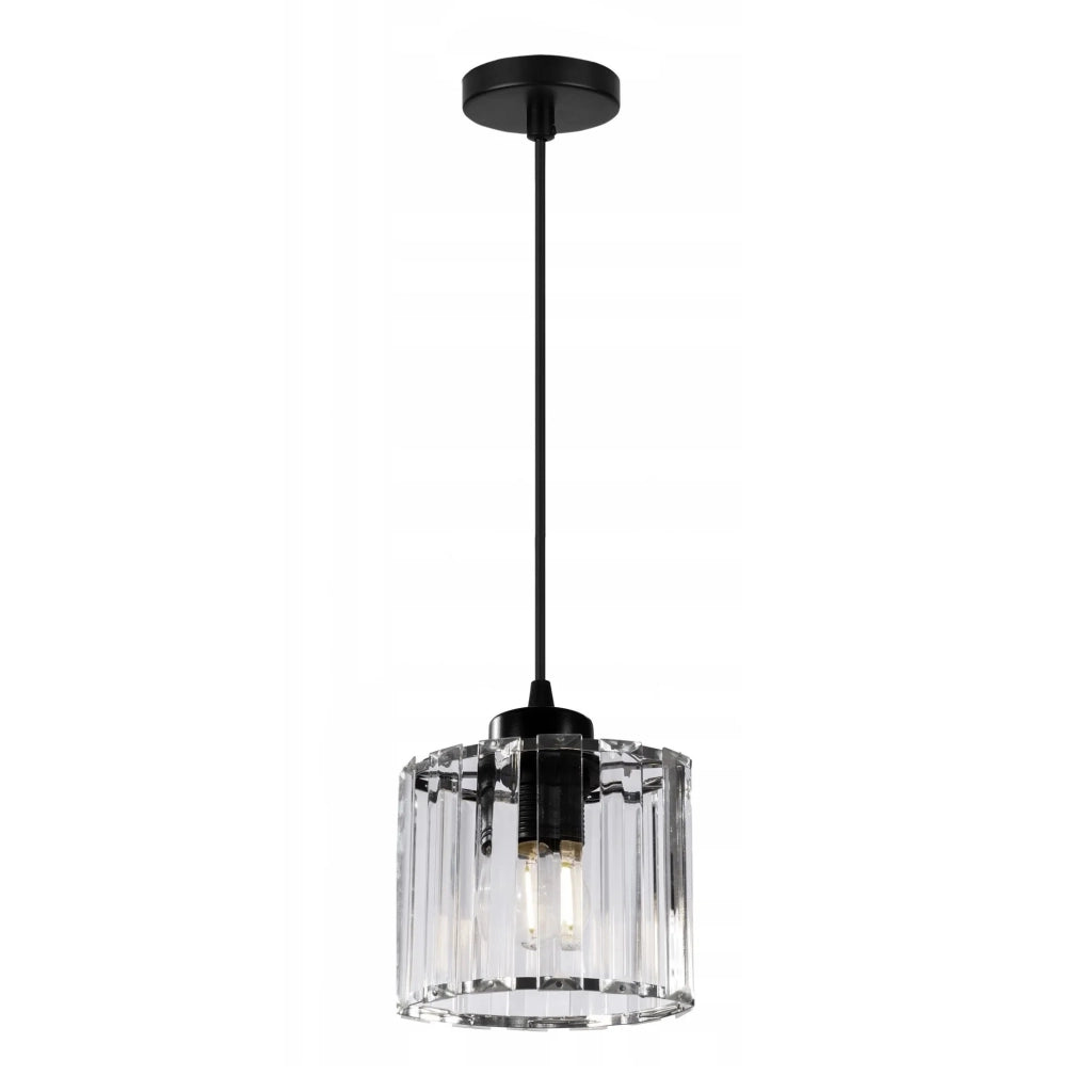 Lampada Da Soffitto Cristallo Black APP511-1CP