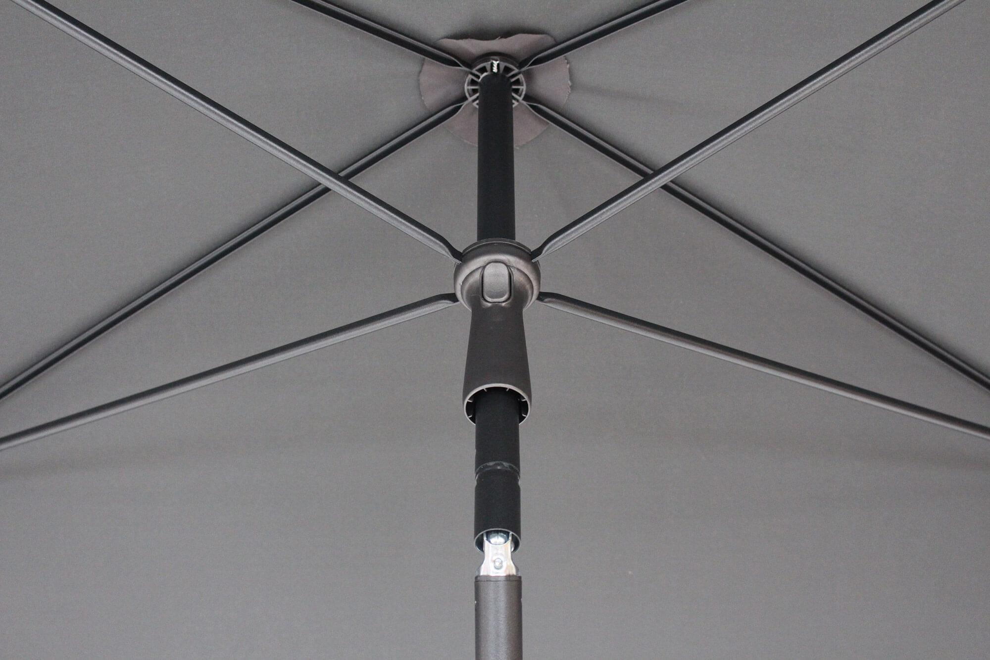 Ombrellone da Giardino 2,4x1,5 m Palo Ø27 mm in Acciaio Maffei Kronos Antracite