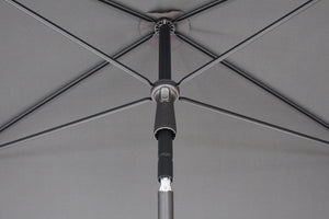 Ombrellone da Giardino 2,4x1,5 m Palo Ø27 mm in Acciaio Maffei Kronos Antracite