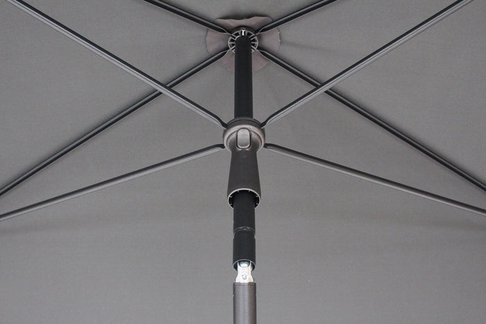 Ombrellone da Giardino 2,4x1,5 m Palo Ø27 mm in Acciaio Maffei Kronos Antracite