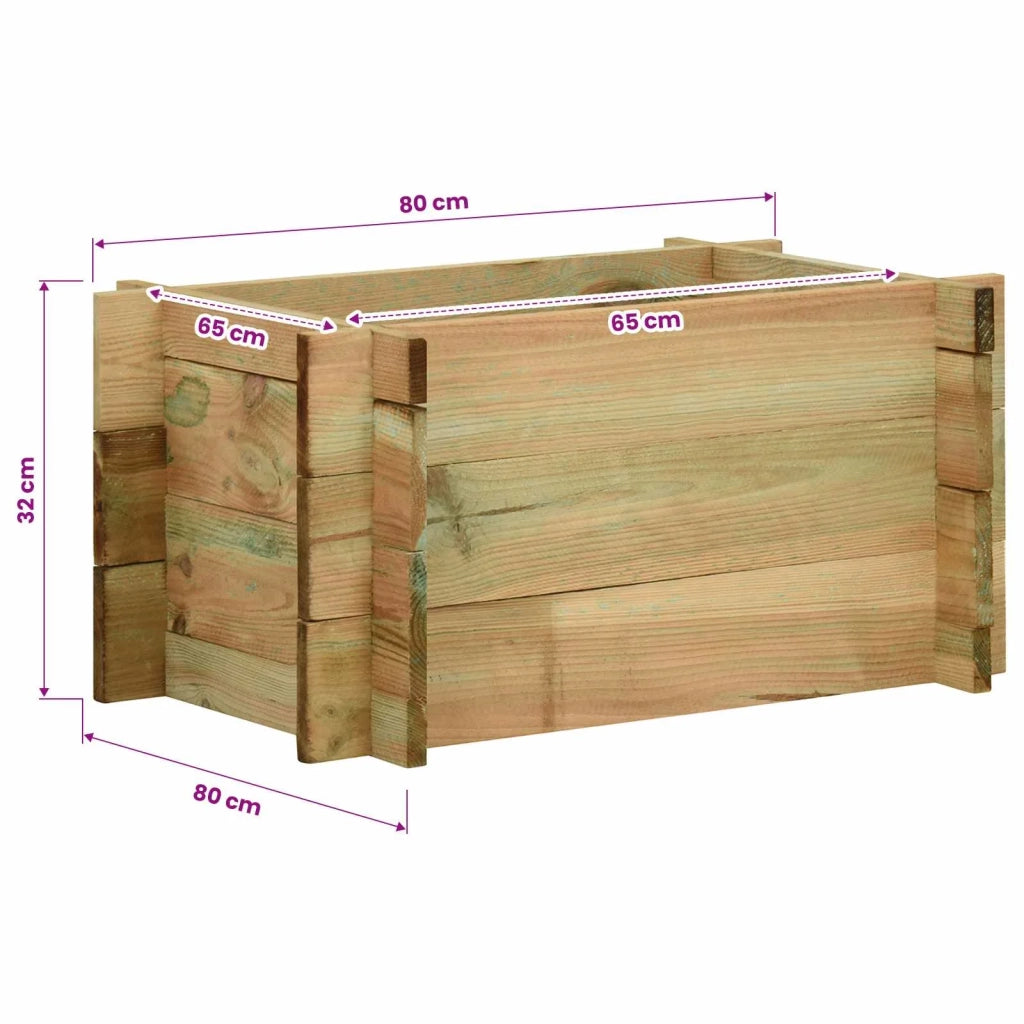 Letto Vegetale Rialzato per Giardino Verde 80 x 80 x 32 cm 42048109