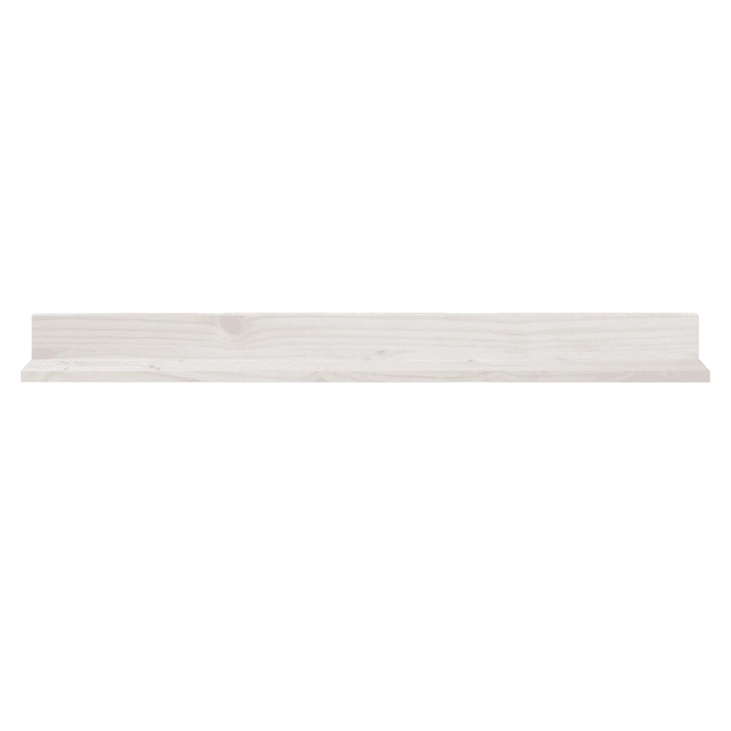 Mensole da Parete 2 pz Bianco 110x11x9cm Legno Massello di Pino cod mxl 32877