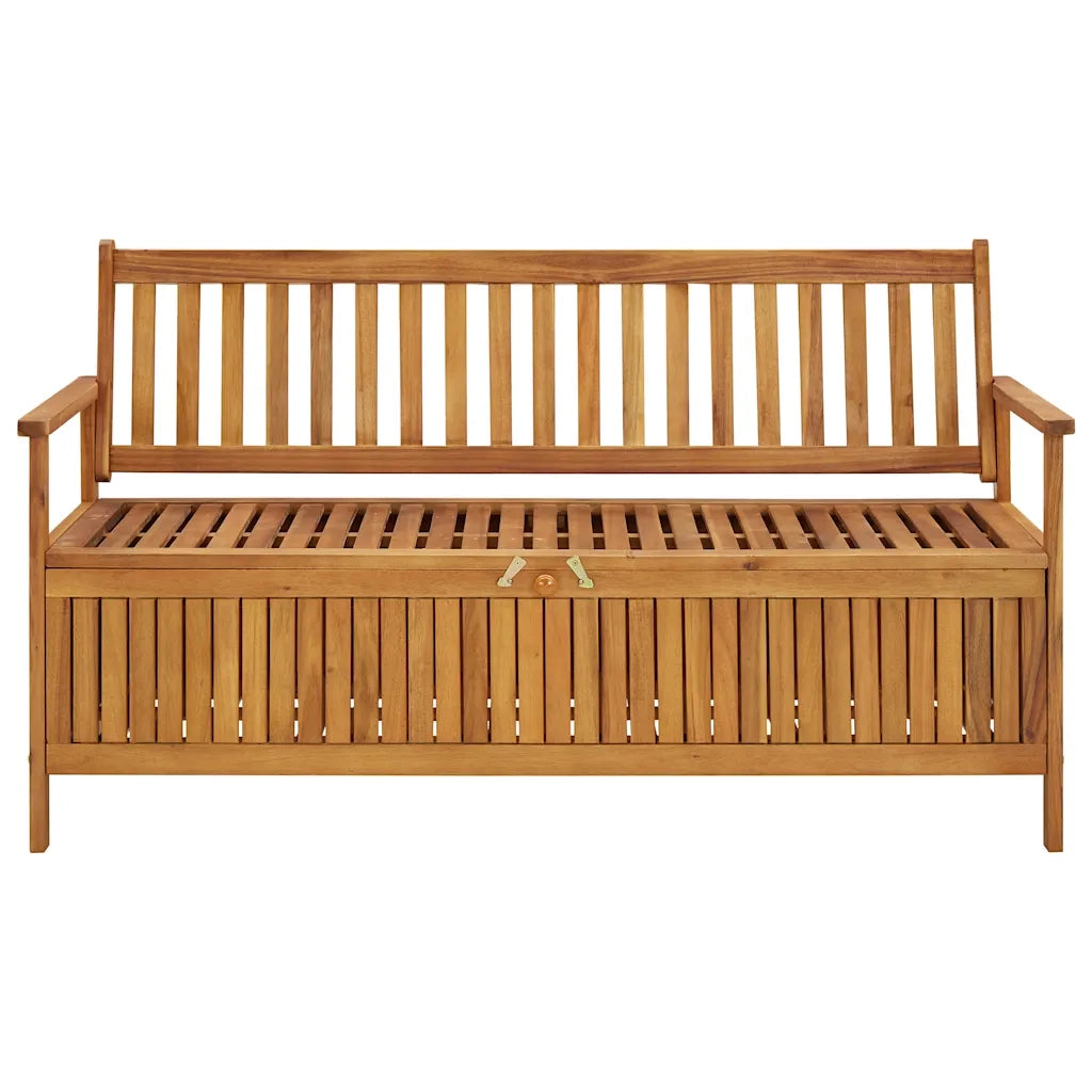CassaPanchina da Giardino | Panca da Giardino 148 cm in Legno Massello di Acacia