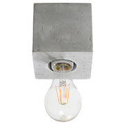 Spot soffitto in cemento grigio E27 Pure Lume DORMA PU.0681