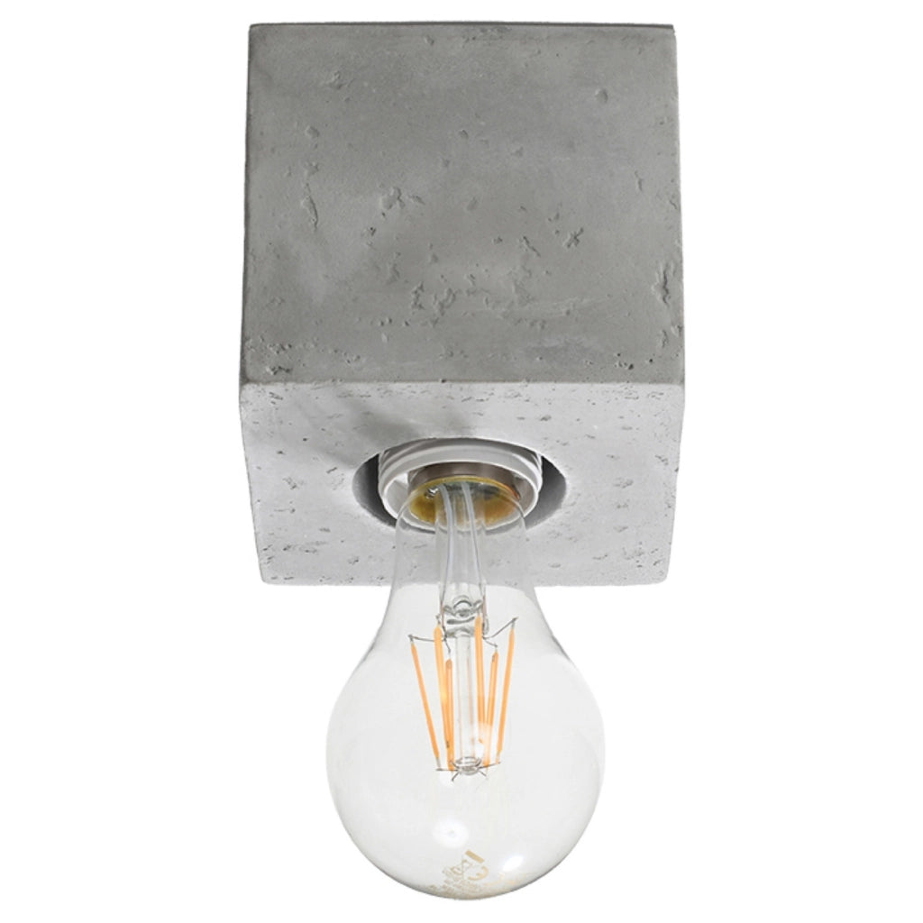 Spot soffitto in cemento grigio E27 Pure Lume DORMA PU.0681