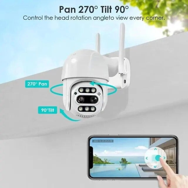 TELECAMERA IP CAM WIFI CAMERA DOME WIRELESS ESTERNO SD 4MP micro SD. ART-34216